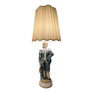 1964 Azzolin Brothers Ceramic Table Lamp - Blue Boy