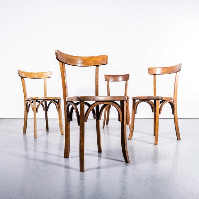 Dark Oak and Bentwood Dining Chair, 1950s For Sale - Image 3 of 9