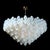 Modernist Hand-Blown Murano Opalescent Barbell Chandelier With Brass Fittings For Sale - Image 9 of 18