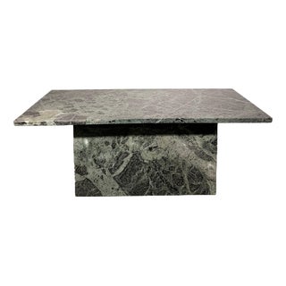 Vintage Green Marble Coffee Table For Sale