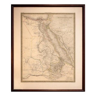 Antique Map of Nile River and Abyssinia by Lapie, 1837 For Sale