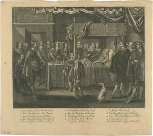 Deathbed of the Prince of Orange, 1647, Paper
