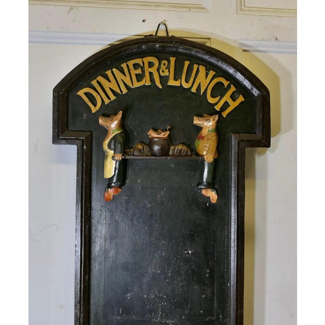 Figurative Charcuterie Dinner and Lunch Menu Board, 1960s For Sale - Image 4 of 8