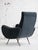 Slate Gray Mid-Century Armchair in the Style of Marco Zanuso For Sale - Image 8 of 9