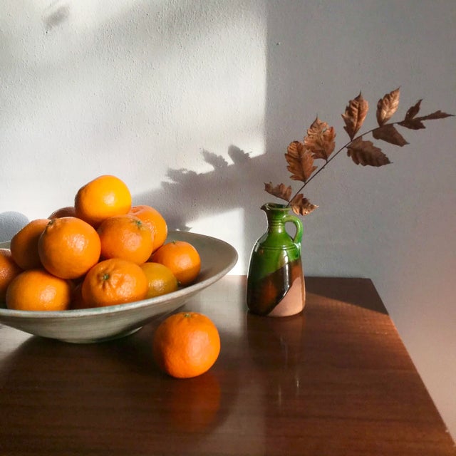 Signed Vintage Late 20th Century Studio Pottery Large Serving Bowl For Sale - Image 12 of 13