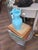 Blue Blue Bristol Opaline Glass Vase For Sale - Image 8 of 10