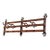 Antique Victorian Style Oak and Cast Iron Coat Rack For Sale