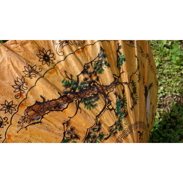 Japanese Rice Paper Paper Parasol For Sale - Image 4 of 9
