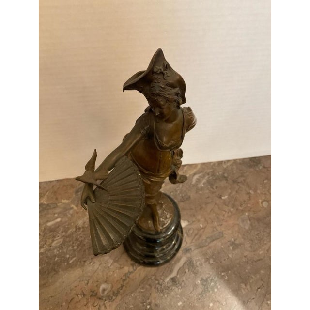 Early 20th Century Patinated Bronze Rococo Style Sculpture For Sale - Image 10 of 10