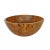 Brown Simple Teak Wood Bowl For Sale - Image 8 of 8