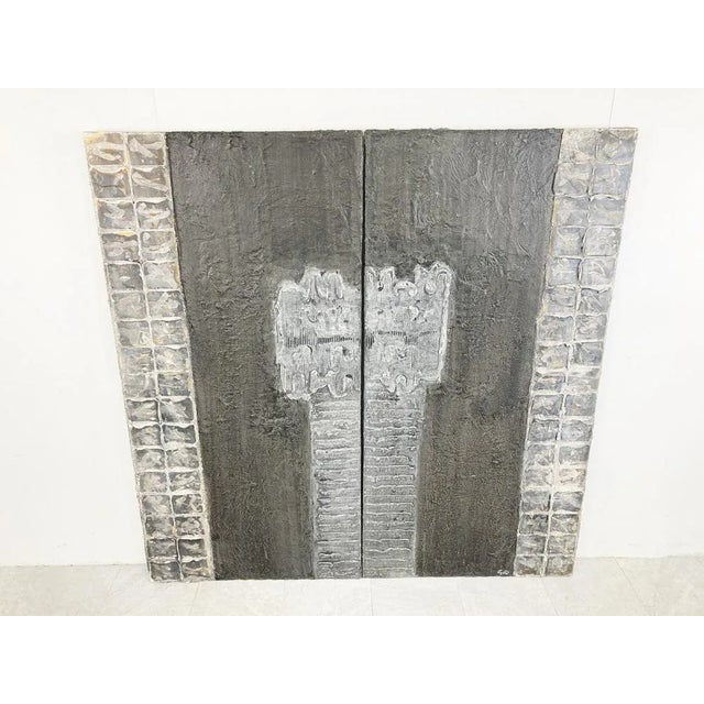 Large Brutalist Wall Sculpture, 2000s For Sale - Image 10 of 10