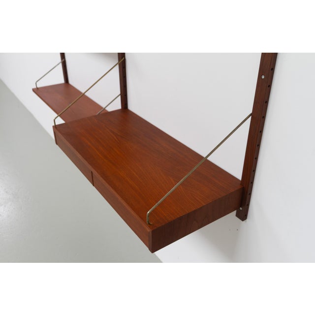 Modern Danish Teak 2-Bay Modular Wall Unit by Poul Cadovius for Cado, 1960s For Sale - Image 18 of 18