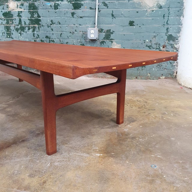 Vintage Solid teak coffee table by Tove and Edvard Kindt-Larsen for AB Seffle Mobelfabrik. Beautifully refinished with...