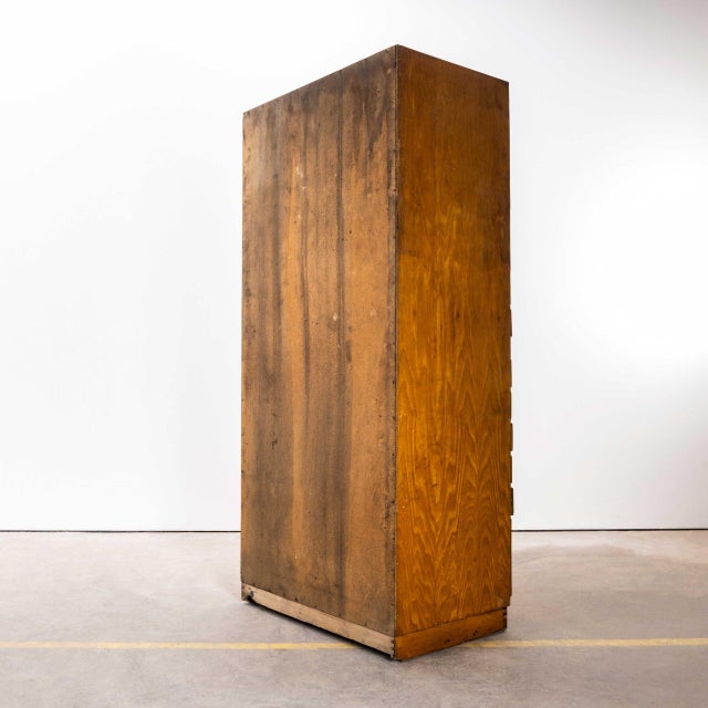 Tall Multidrawer Engineers Cabinet, 1950s For Sale - Image 10 of 11