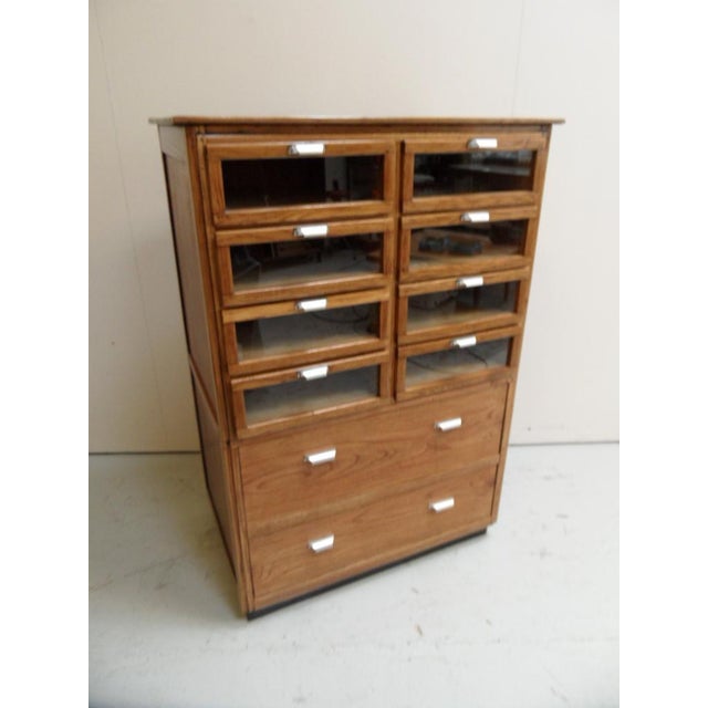 Vintage Dutch Shop Display Cabinet with Drawers, 1950s, in Very Good conditions. Designed 1950 to 1959