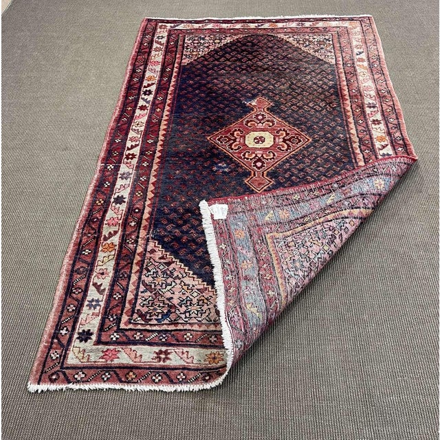 Middle Eastern Handmade Wool Rug For Sale - Image 3 of 11