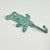 1970s Vintage Cast Iron Coastal Nautical Verdigris Mermaid Wall Hook. For Sale - Image 4 of 10