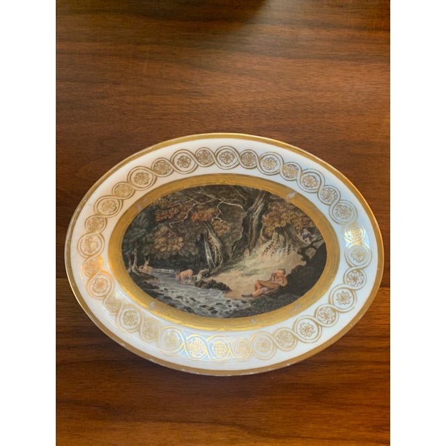 Pair of Antique Late 19th Century Hand-Painted Dishes For Sale - Image 4 of 8