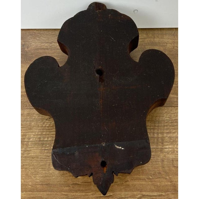 Antique French Pediment in Walnut For Sale - Image 5 of 6