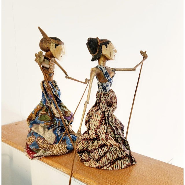 Wood Indonesian Wayang Golek Puppets - Mid 1900s For Sale - Image 7 of 7