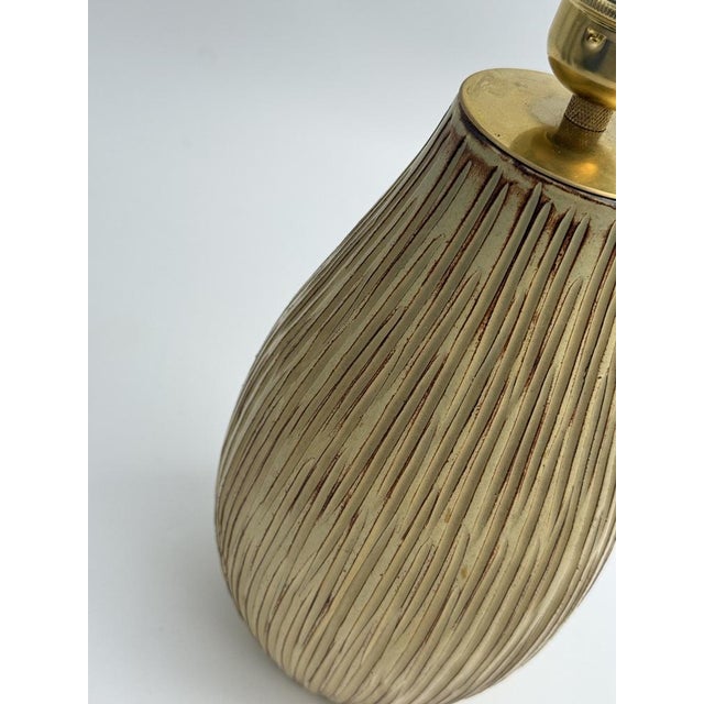 1940s Scandinavian Earthenware Table Lamp by Greta Runeborg for Ekeby, 1940s For Sale - Image 5 of 11