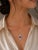 Modern Late 20th Century 14K White Gold Amethyst Topaz Sapphire Diamond Necklace Pendant For Sale - Image 3 of 3