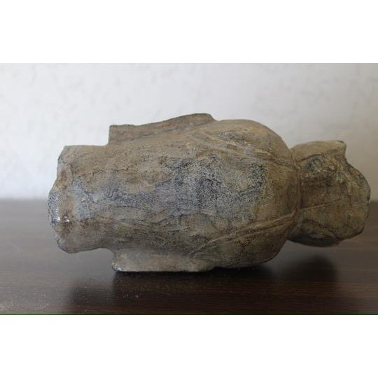15th Century & Earlier 15th Century & Earlier Authentic Northern Wei Buddha Head Fragment - 8” For Sale - Image 5 of 8