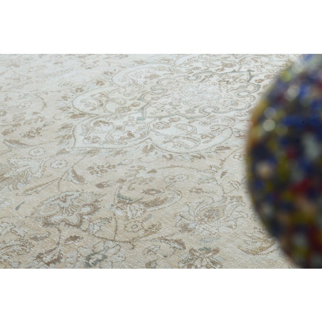 Orange 1970s Vintage Persian Handknotted Wool Orange Oversize Area Rug For Sale - Image 8 of 11