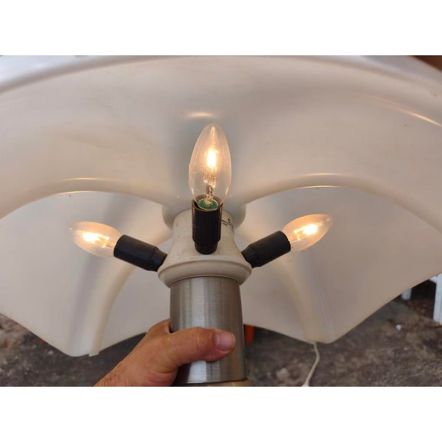 1970s Large Pipistrello Lamp with Black Base by Gae Aulenti for Martinelli Luce, 1970 For Sale - Image 5 of 8