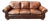 Thomasville Traditional Brown Leather Sofa For Sale