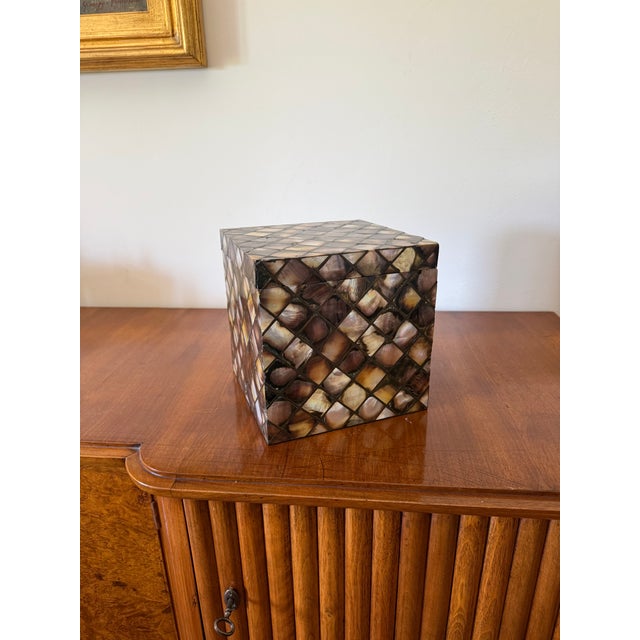 Mid-Century Mother-of-Pearl Flakes Ice Bucket, Italy 1950s For Sale - Image 16 of 17