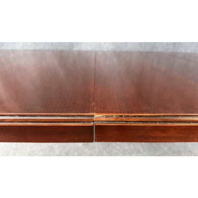 Vintage Hickory Attributed Chair 7 Piece Solid Mahogany Dining Set For Sale - Image 18 of 18