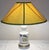 Blue Vintage Belgian Table Lamp with White Porcelain Base, 1970s For Sale - Image 8 of 10