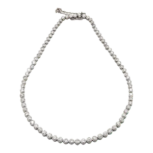 Diamond Tennis White Gold Necklace