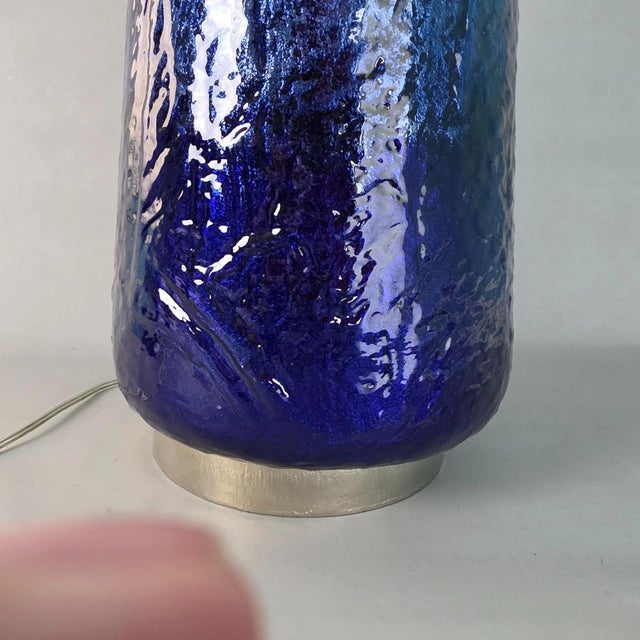 John Richard Ombré Enameled Large Table Lamp For Sale - Image 4 of 9