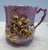 Antique Victorian Rose Pink Porcelain Tea Cup & Saucer | Holds 10–12 Oz Applied Floral Relief | Gilded For Sale In Indianapolis - Image 6 of 10