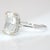 5Ct Lab Diamond Ring With Sapphire Accent and Natural Diamonds Halo in 14k Gold, Size 6.75 For Sale In Columbus - Image 6 of 9