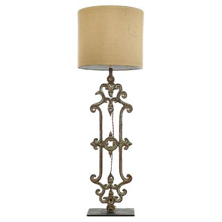 Cast Iron Balustrade Lamp For Sale