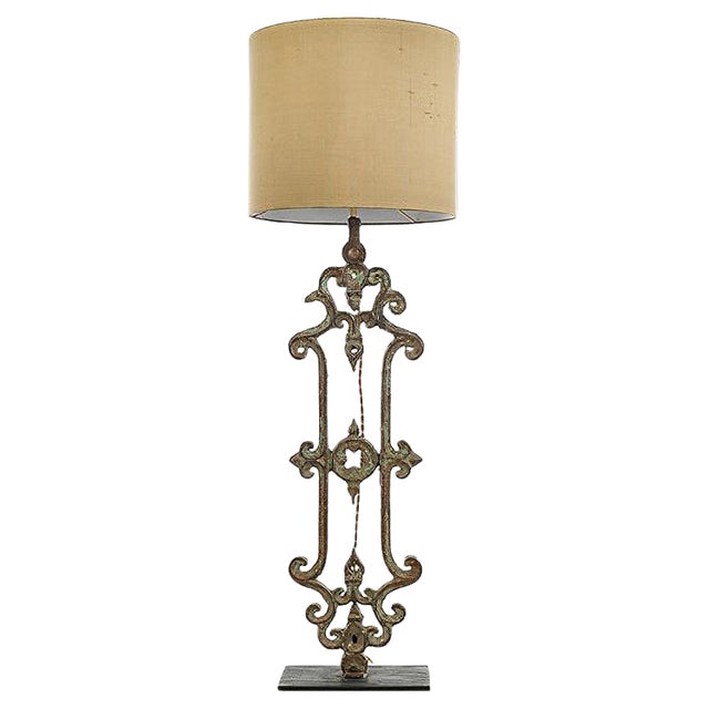 Cast Iron Balustrade Lamp For Sale