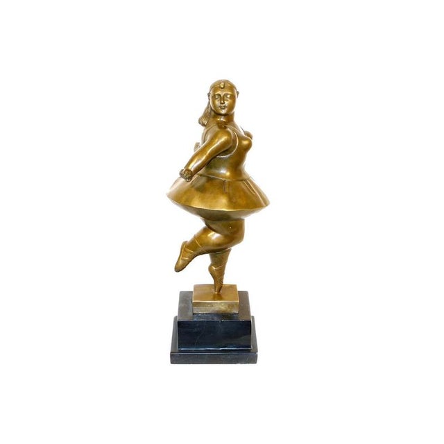 Woman Dancer Sculpture, 20th Century, Bronze For Sale - Image 4 of 7
