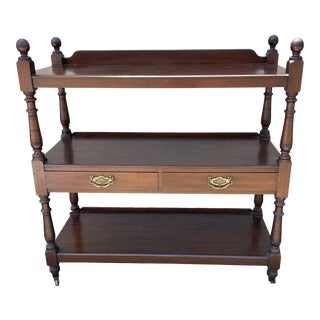 19th Century English Mahogany Trolley For Sale