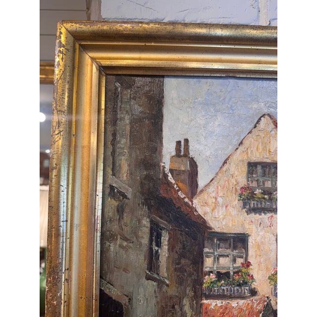 19th Century 19th Century Belgian Flemish Oil on Canvas For Sale - Image 5 of 8