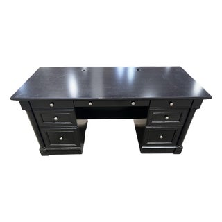 Bowery Hill Seven Drawer Executive Desk For Sale