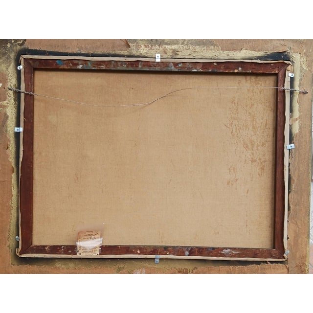 Gertrude Nason Abstract Oil on Canvas Exhibited National Academy of Design 1957 For Sale - Image 9 of 10