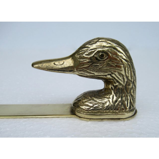 Brass Vintage Mid-Century Brass Mallard Duck Letter Opener For Sale - Image 8 of 13