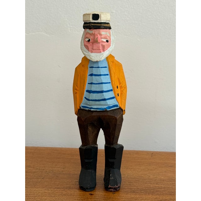 Side-eyed sailor man, hand carved and painted. Please see condition details noted. Most items found at Pub & Oasis are...