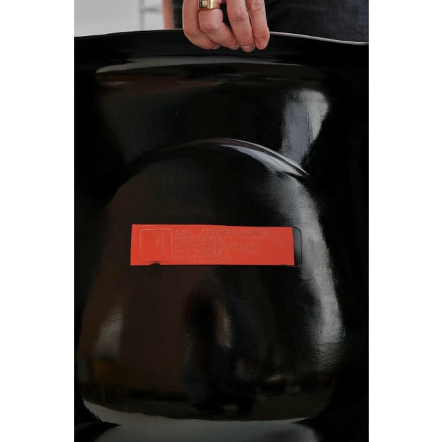 Toga Chairs in Black Fiberglass by Sergio Mazza for Artemide, 1980s, Set of 2 For Sale - Image 14 of 15