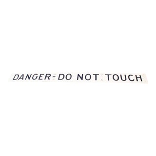 Vintage Enameled Porcelain DO NOT TOUCH Sign For Sale