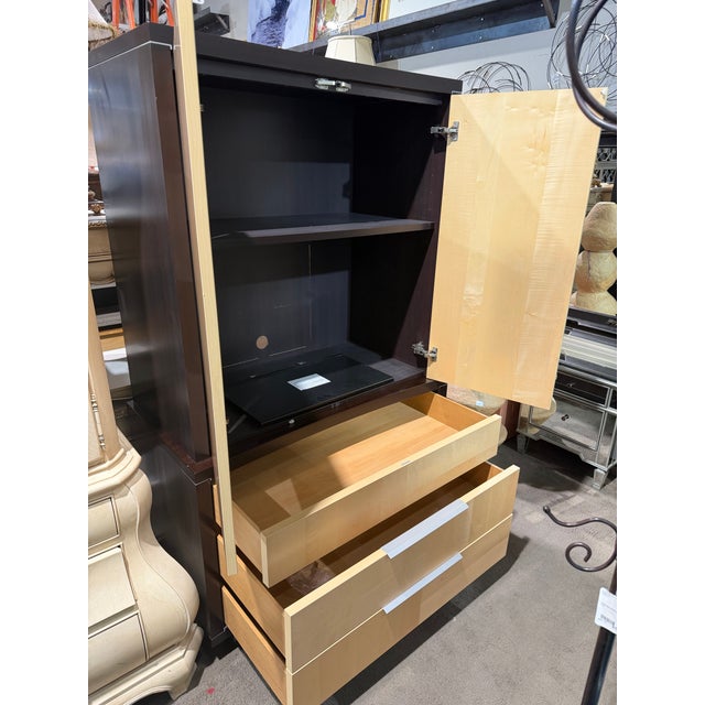 Alf Italia Two Piece Armoire For Sale - Image 4 of 5