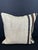 Turkish Hemp Pillow Cushion Natural Beige Black Cushion Cover 20x20 For Sale - Image 4 of 4